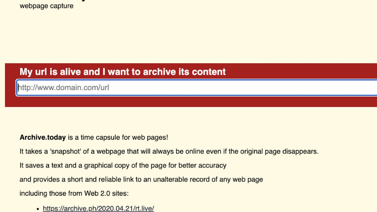 my web archive